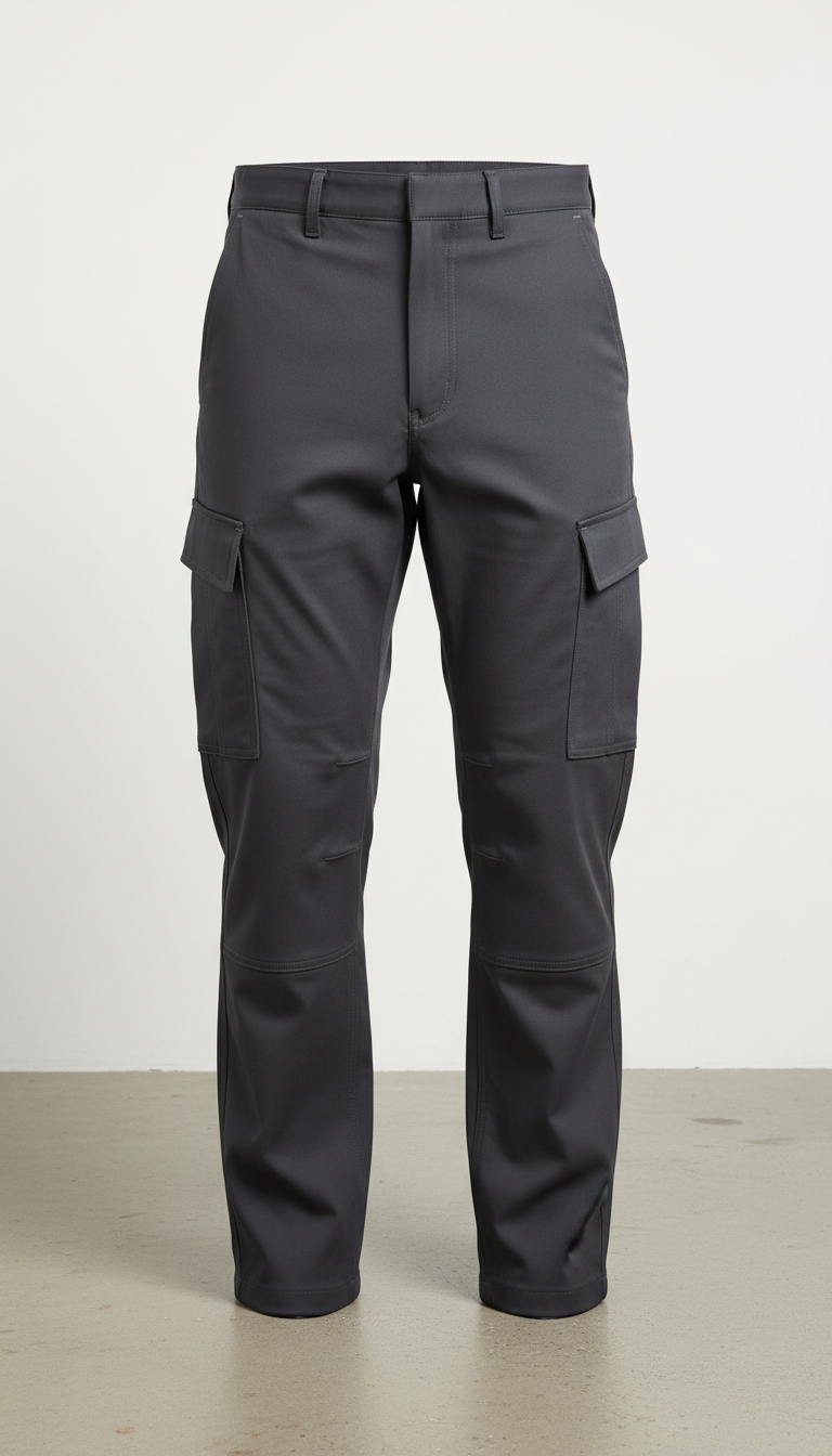 Structured Matte Utility Trousers